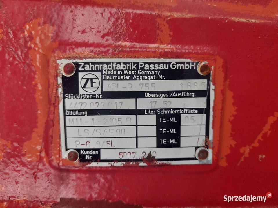 Obudowa połowka pochwa Most ZF APL B755 Cat Kielce