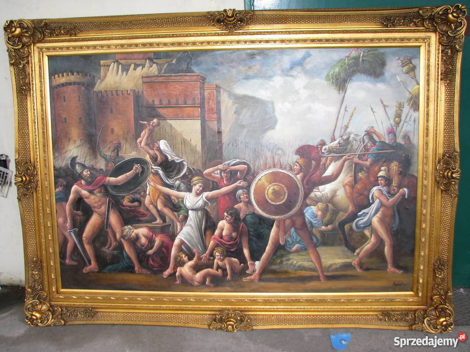 Sceny Batalistyczne Opisane Są W Sposób RZYMSKA SCENA BATALISTYCZNA OBRAZ 216X156CM PŁÓTNO Kraków - Sprzedajemy.pl