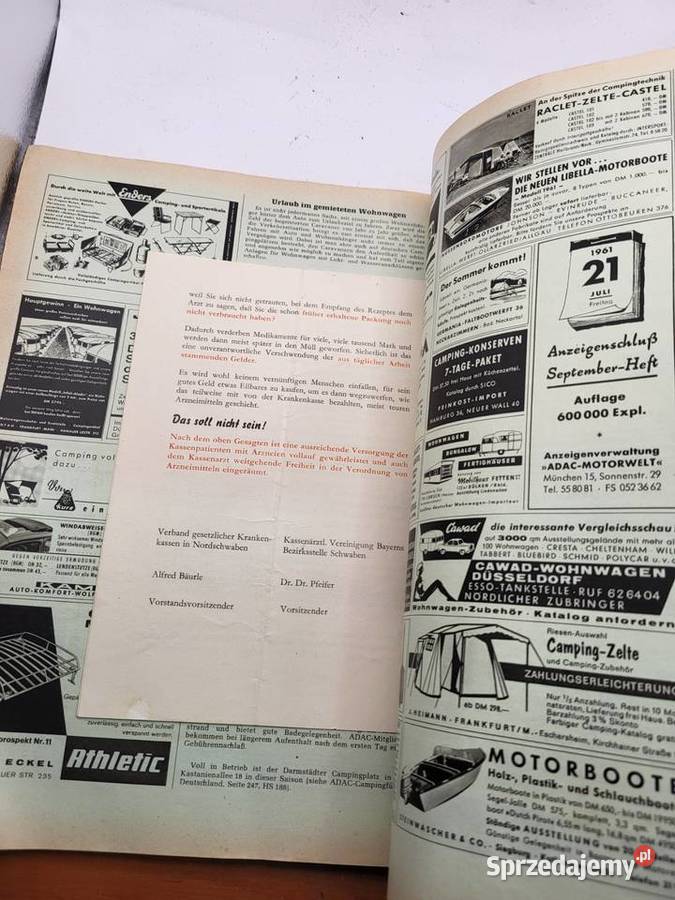 GAZETA ADAC 1961r Pozostałe śląskie Rybnik