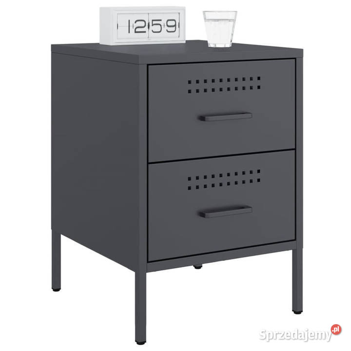 Szafka nocna antracytowa 36x39x505 stal WM842926 Warszawa
