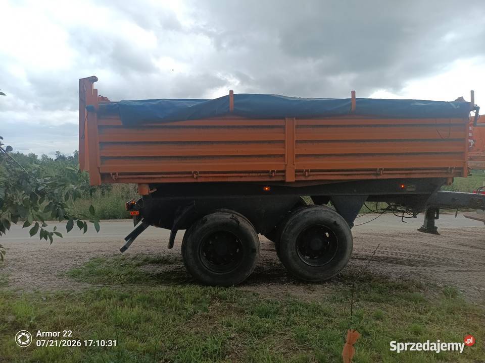 Przyczepa tandem z hydroburtą pełny VAT mazowieckie Sochaczew