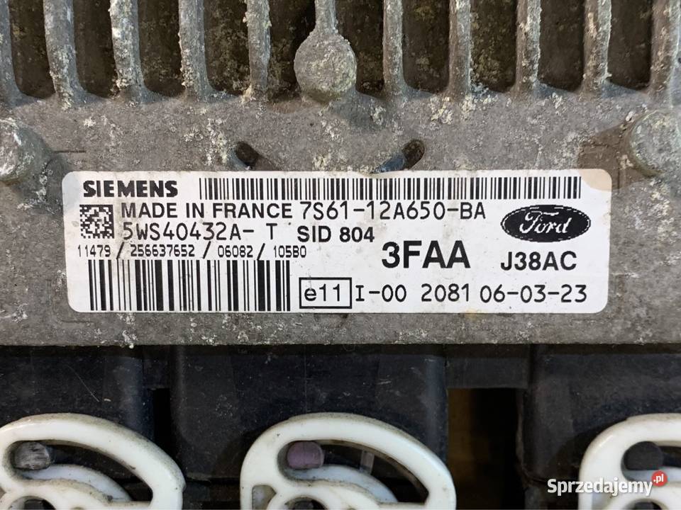 Ford fusion komputer sterownik 7s6112A650 Układ elektryczny zachodniopomorskie sprzedam