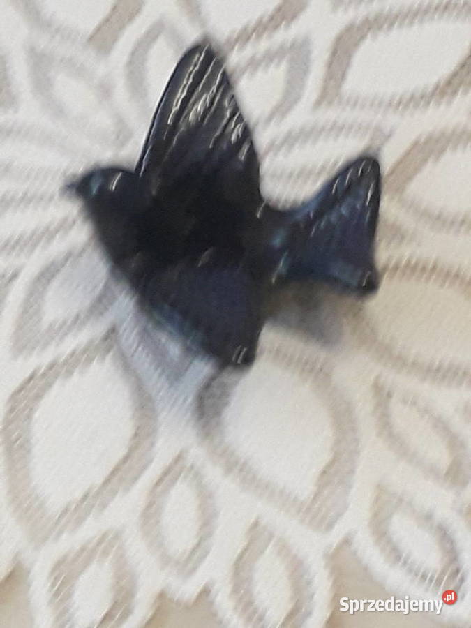 Świecznik kobaltowy Skandynawia Staszów