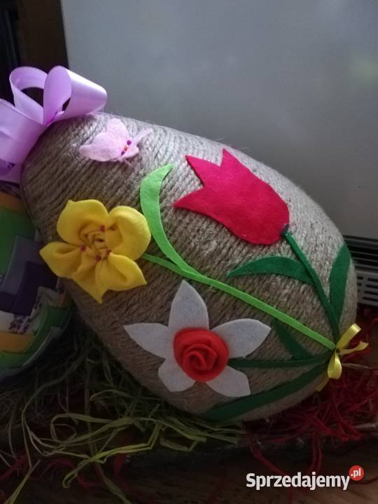 Stroik ozdoba aranżacja wielkanocne pisanki jaja małopolskie
