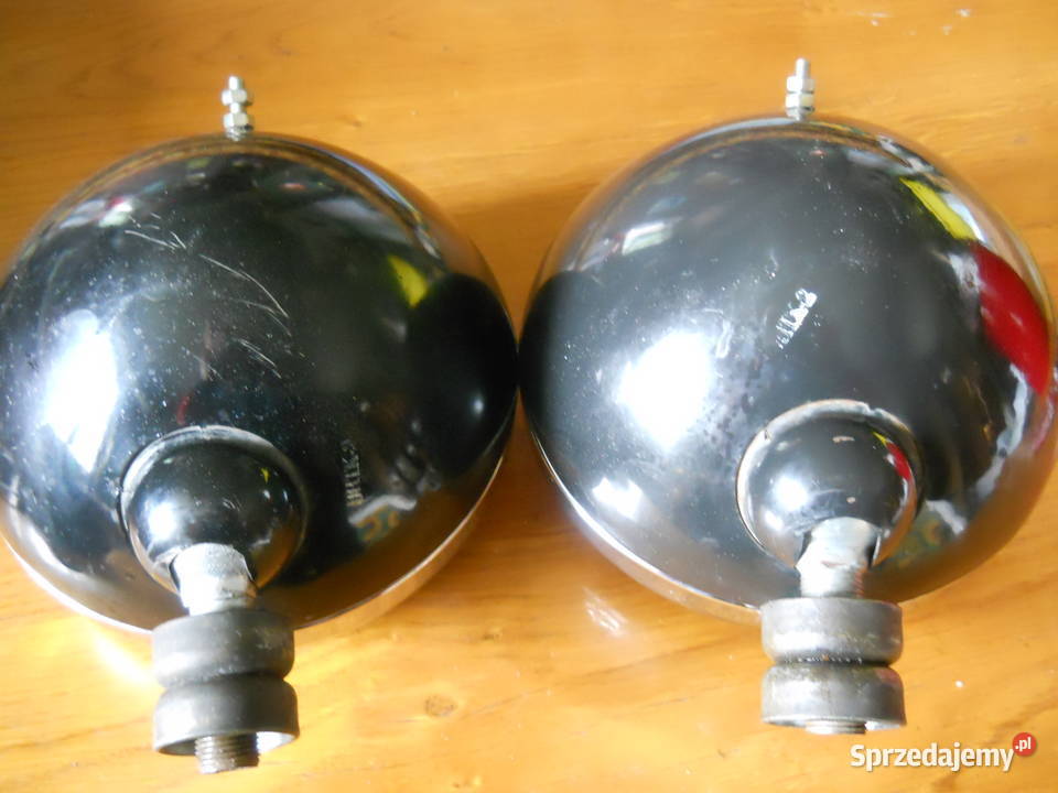 Lampy reflektory przedanie częściowo chromowane nieuszkodzony Biecz