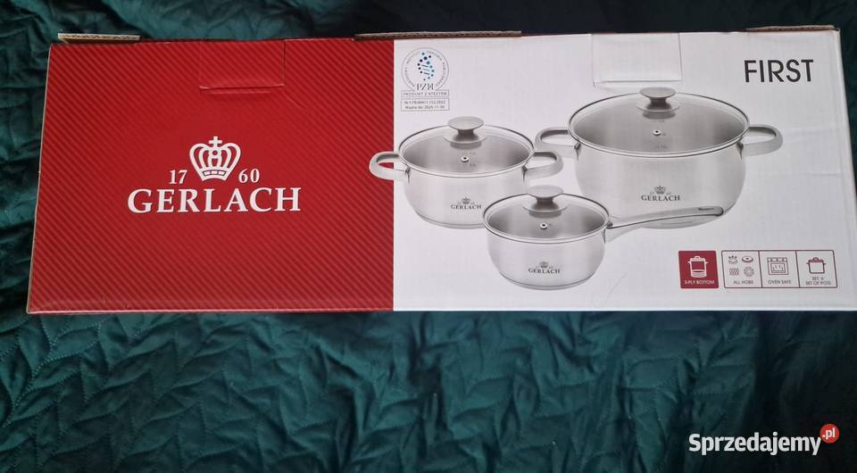 NOWY nowy zestaw garnków GERLACH model FIRST 6 Wrocław sprzedam