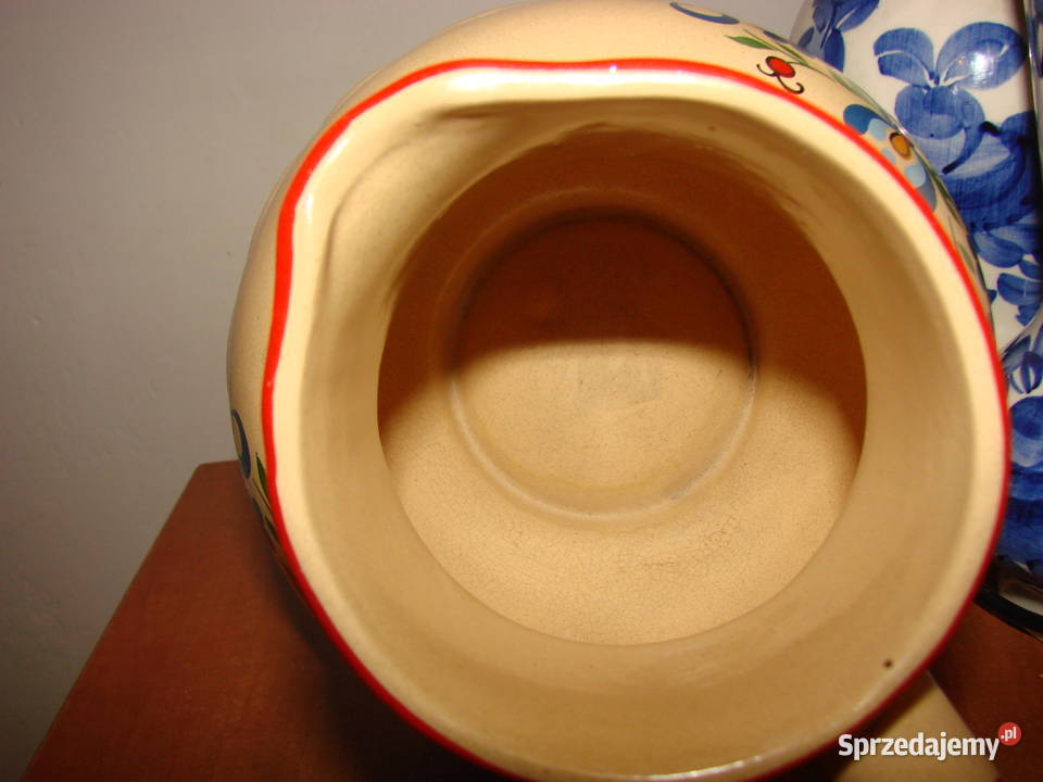 Bolesławiec wzór kaszubski dzbanek PRL Pruszcz Gdański sprzedam