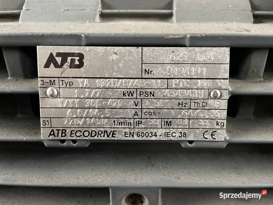 Silnik Elektryczny 7 kw 1450 obrmin Częstochowa sprzedam