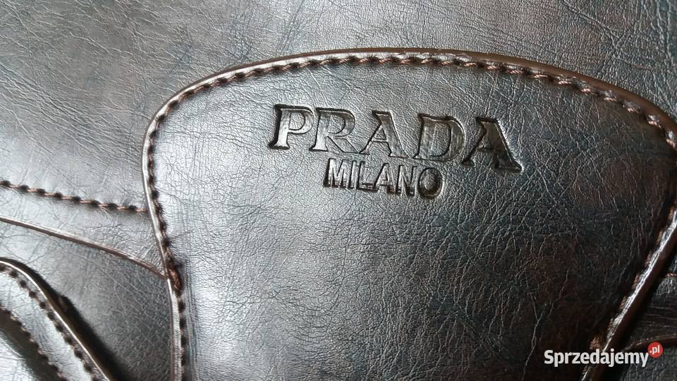 PRADA Torebka Ciemny Brąz 22cm mazowieckie Płońsk