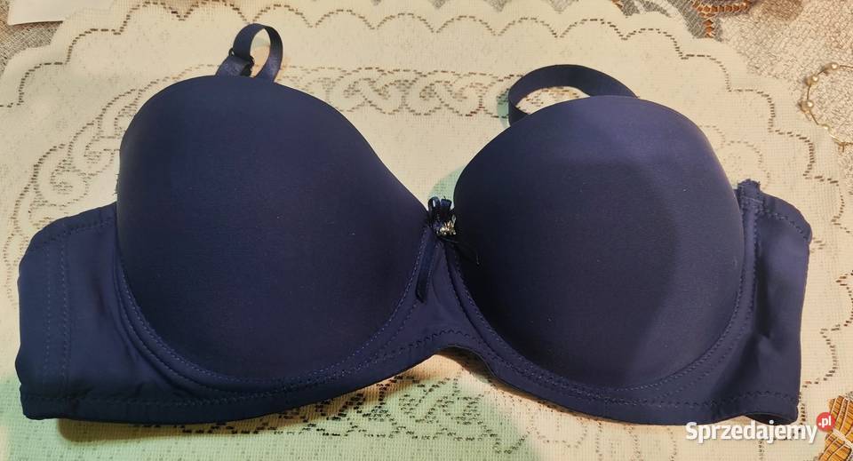 Biustonosz TEYI granatowy PUSH UP 85B