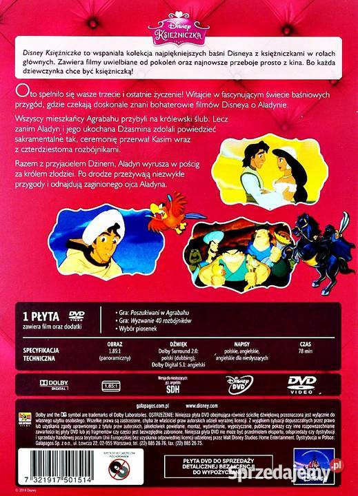 ALADYN TRYLOGIA DISNEY KSIĘŻNICZKA Kalisz