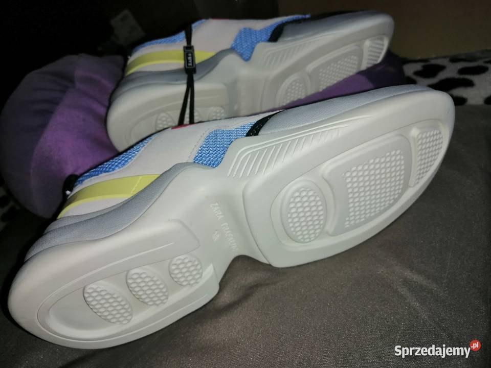 ZARA sneakersy adidasy na podwyższeniu grubej biały Leszno
