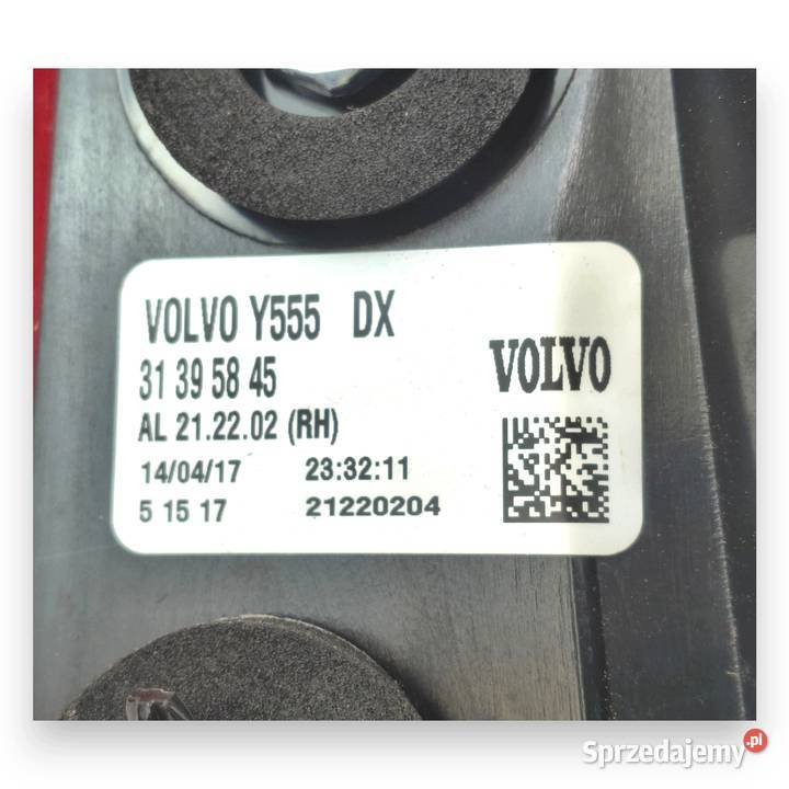 LAMPA PRAWA Volvo V40 II kombi 20122019 tylna