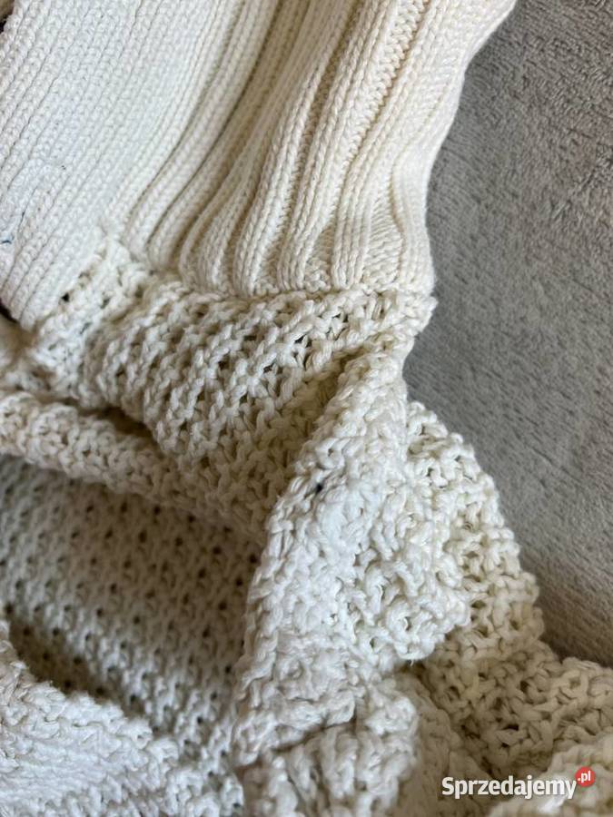 Golf sweter ciepły pleciony z golfem Rozmiar 38(M) Jasło