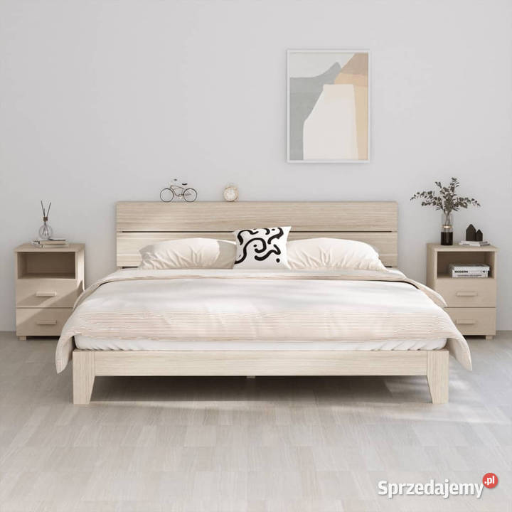 Szafki nocne HAMAR 2 miodowy brąz 40x35x62 sosna Warszawa