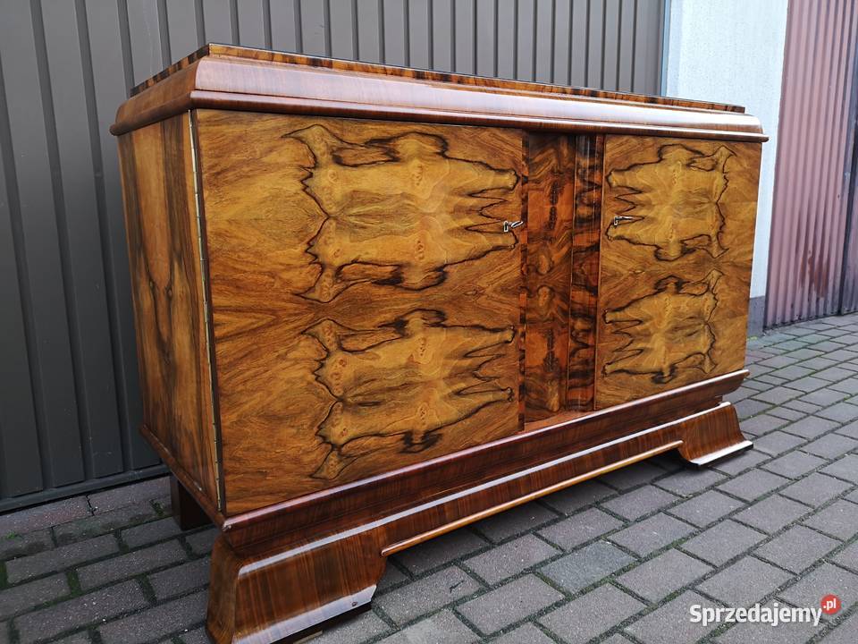 Komoda Pomocnik ARTDECO Orzech Stara Antyk Swarzędz