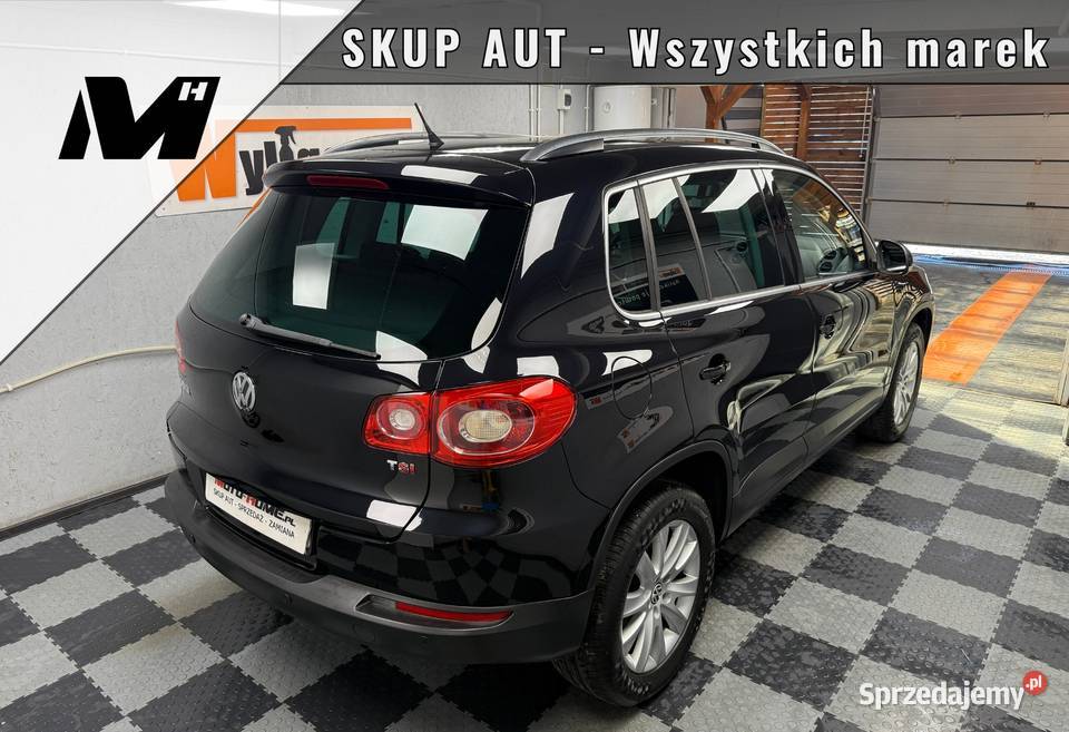 VW Tiguan Benzyna 14TSI czarny pełna dokumen CD wielkopolskie sprzedam