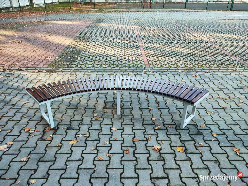 Ławka półokrągła ŁUK III bez oparcia miejska mazowieckie Warszawa