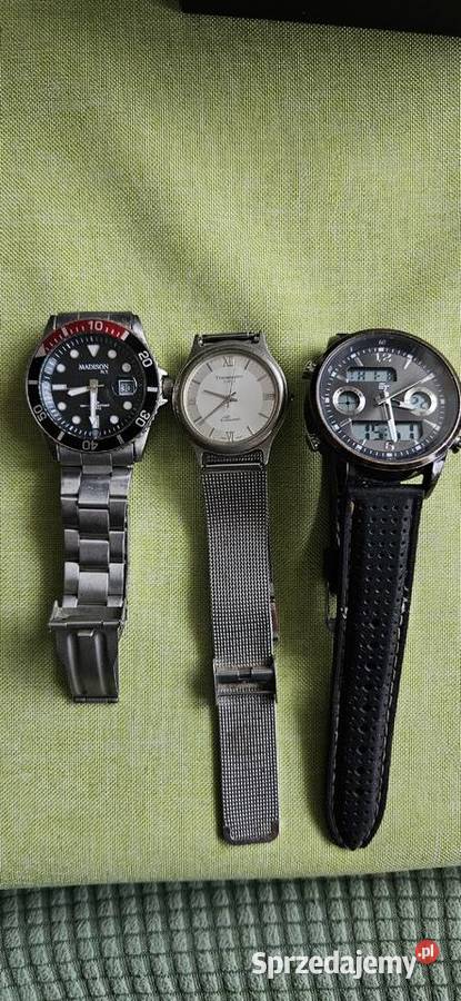 Zegarek timemaster srebrny na bransolecie