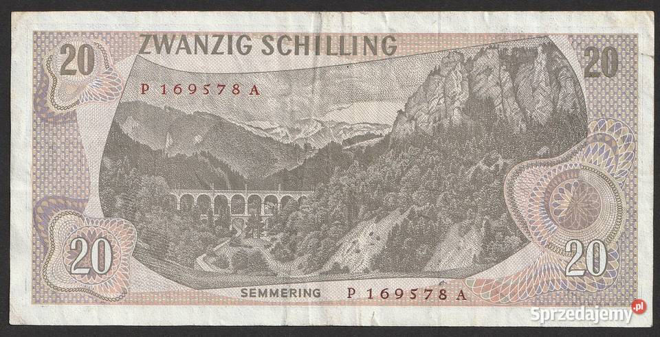 AUSTRIA 20 SCHILLING 1967 RITTER P Łódź
