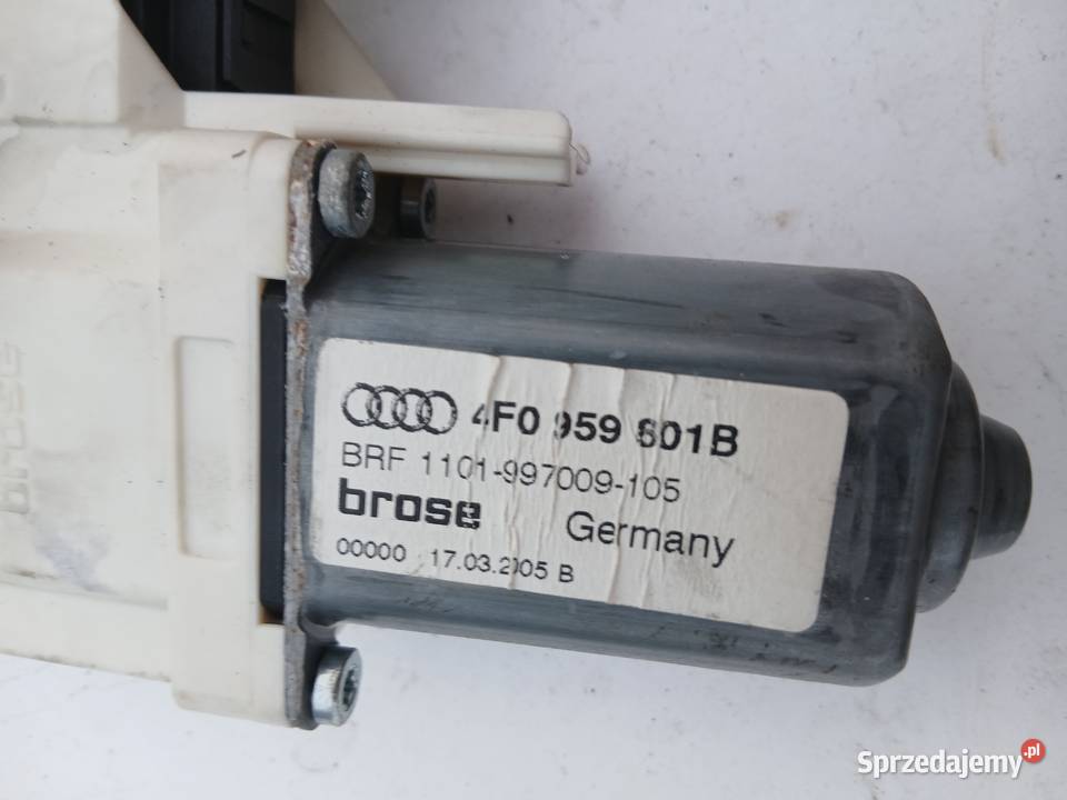 Audi A6 C6 silniczek szyby lewy przód 4F0959801 śląskie Szczerbice