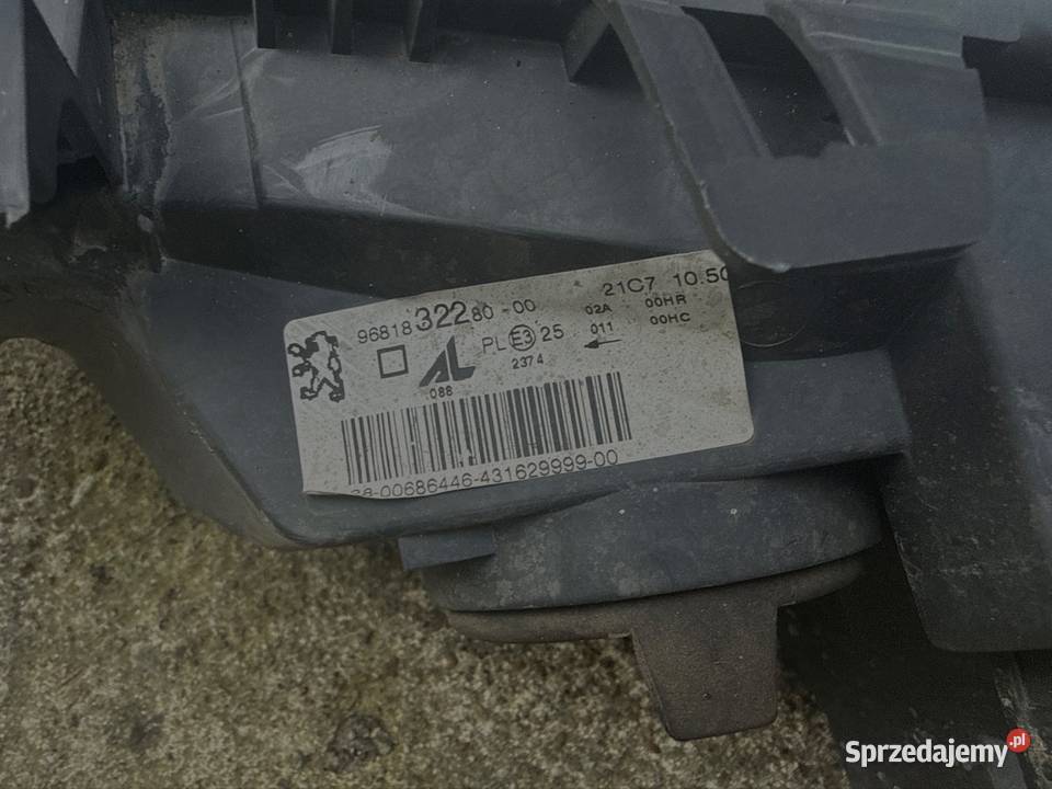 Lampa prawa przód Peugeot 307 LIFT 0508 Ostrów Wielkopolski
