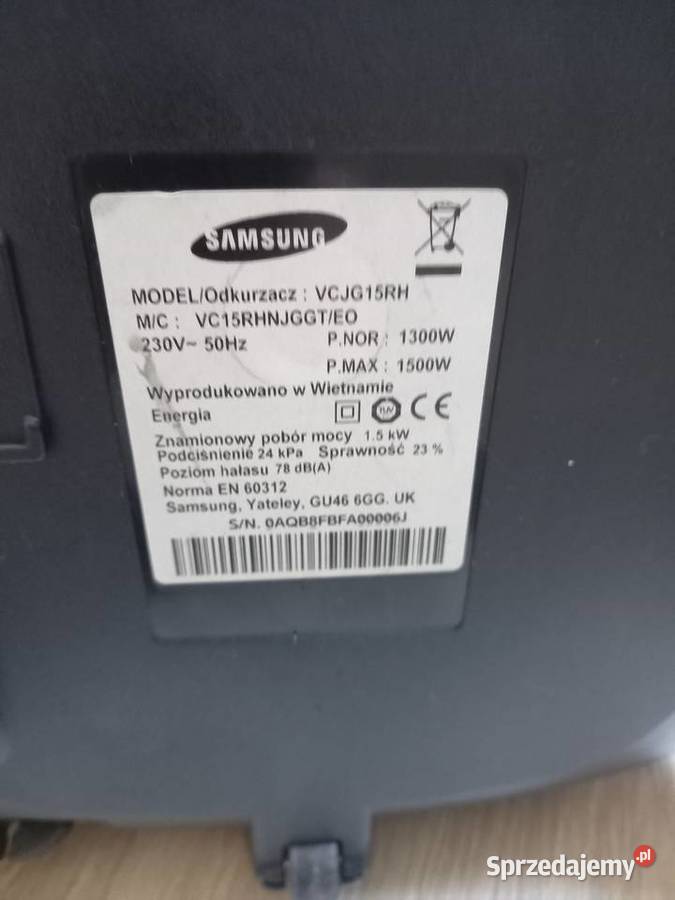 Odkurzacz samsung 1500W