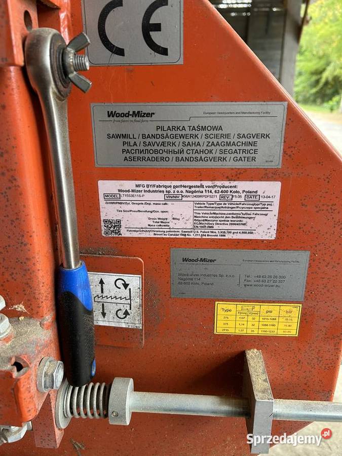 Trak taśmowy taśmówka Woodmizer podkarpackie