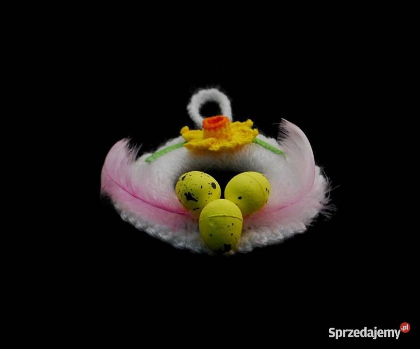 Zawieszka ozdoba wielkanocna szydełkowa 8 Z216