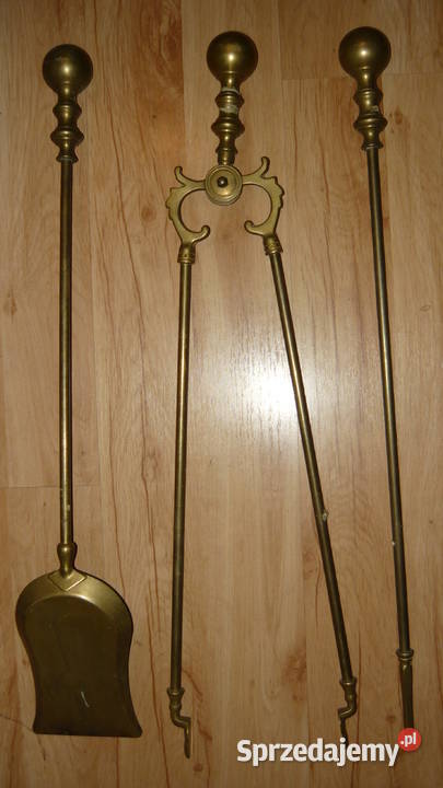 Zestaw kominkowy mosiężny mosiądz