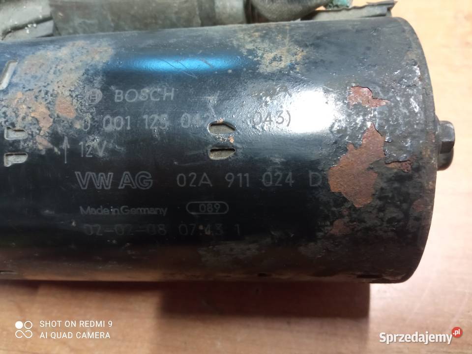Rozrusznik Bosch 001125042 VW 14 D 02A 911 024 D