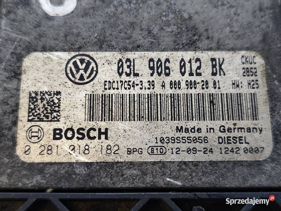 Vw Crafter 20tdi Sterownik Silnika Komputer Czujniki i sterowniki