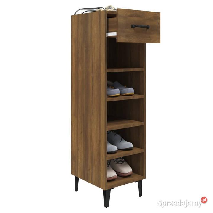 Szafa na buty brązowy dąb 30x35x105 WM817566 Warszawa