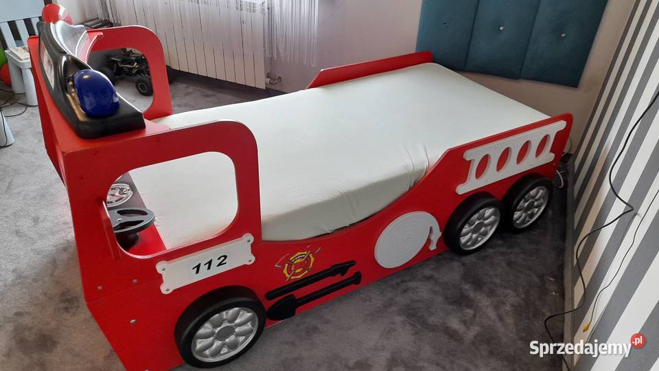 Łóżko dziecięce wóz strażacki śląskie Poraj sprzedam