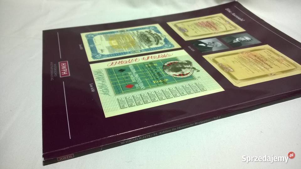 katalog aukcyjny papierów wartościowych 5054 Warszawa