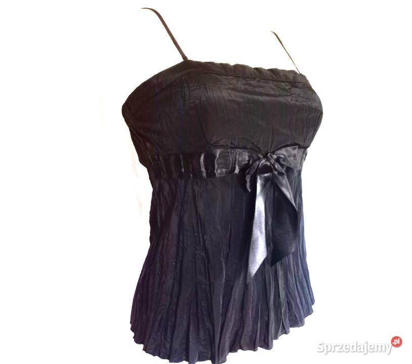 Top czarny Bluzka ramiączka r 3638 Koszulka