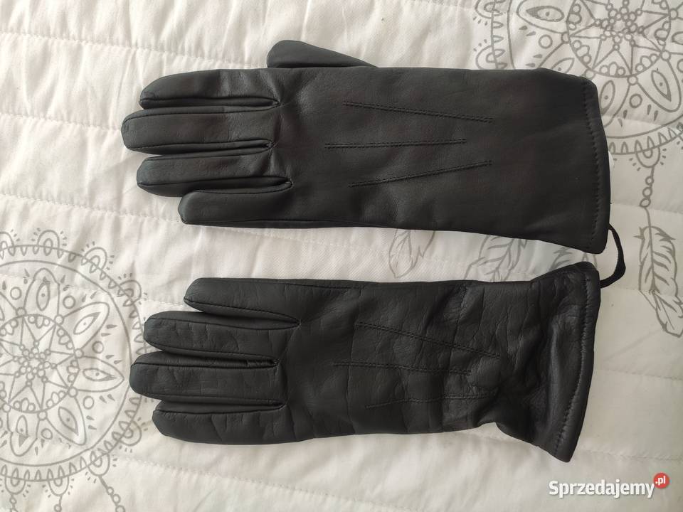RĘKAWICZKI SKÓRZANE Ocieplane SKÓRA małopolskie Nowy Sącz