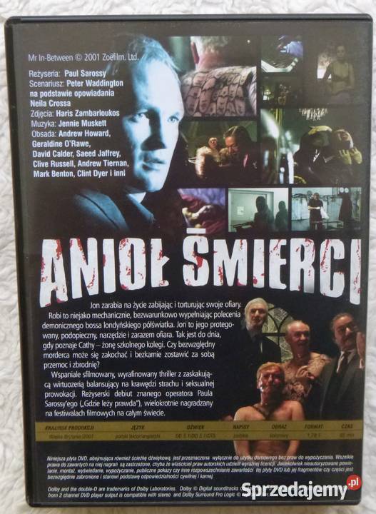 Film DVD Anioł śmierci lektor mazowieckie Warszawa