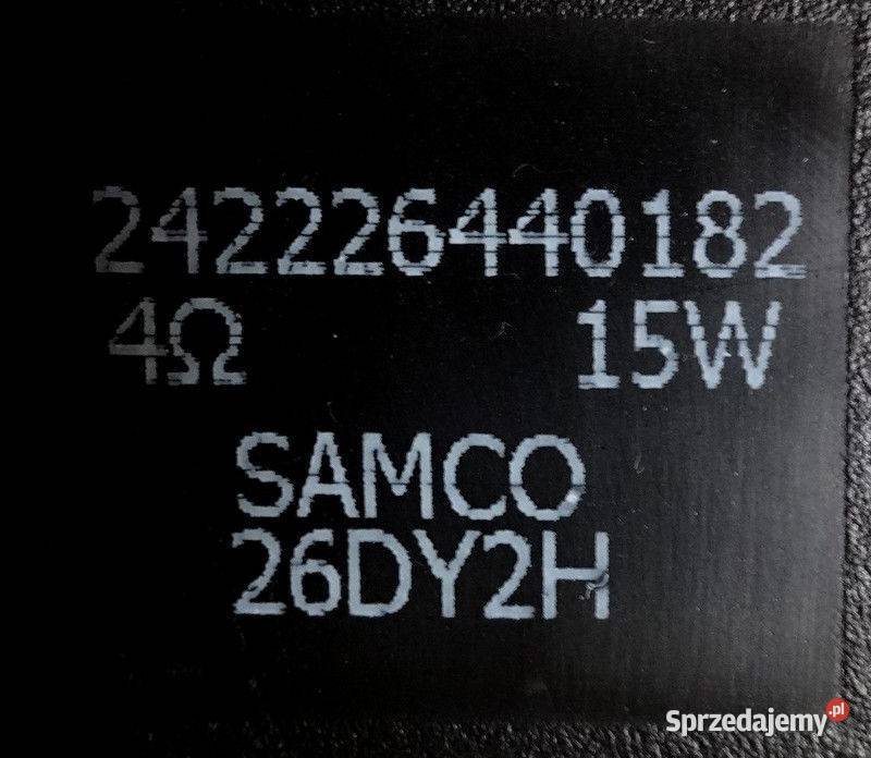 Głośniki 242226440182 SAMCO 26DY2H 4ohm15w Szczecin sprzedam