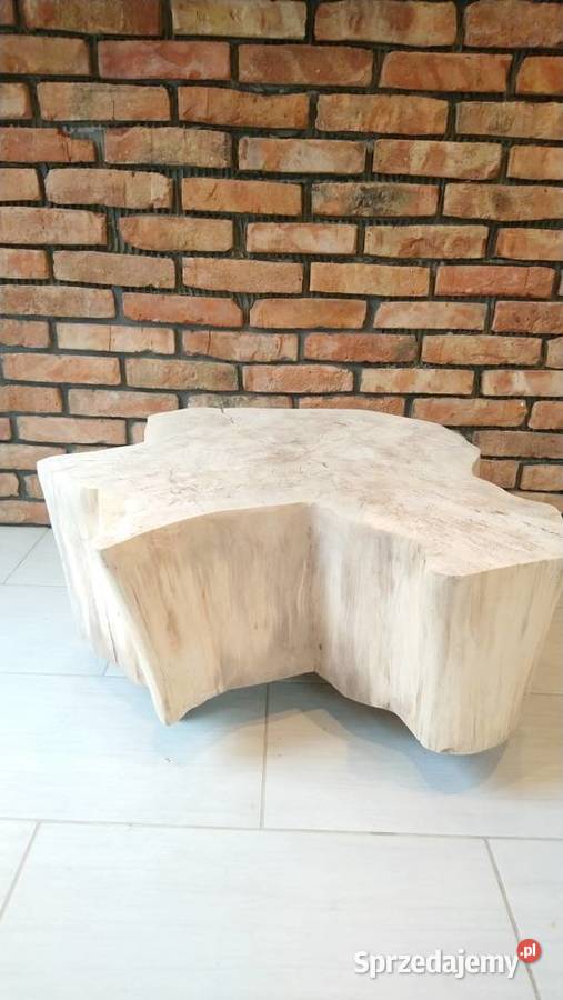 Stolik kawowy z pnia drzewa klonowego monolit 86cm Kostrzyn