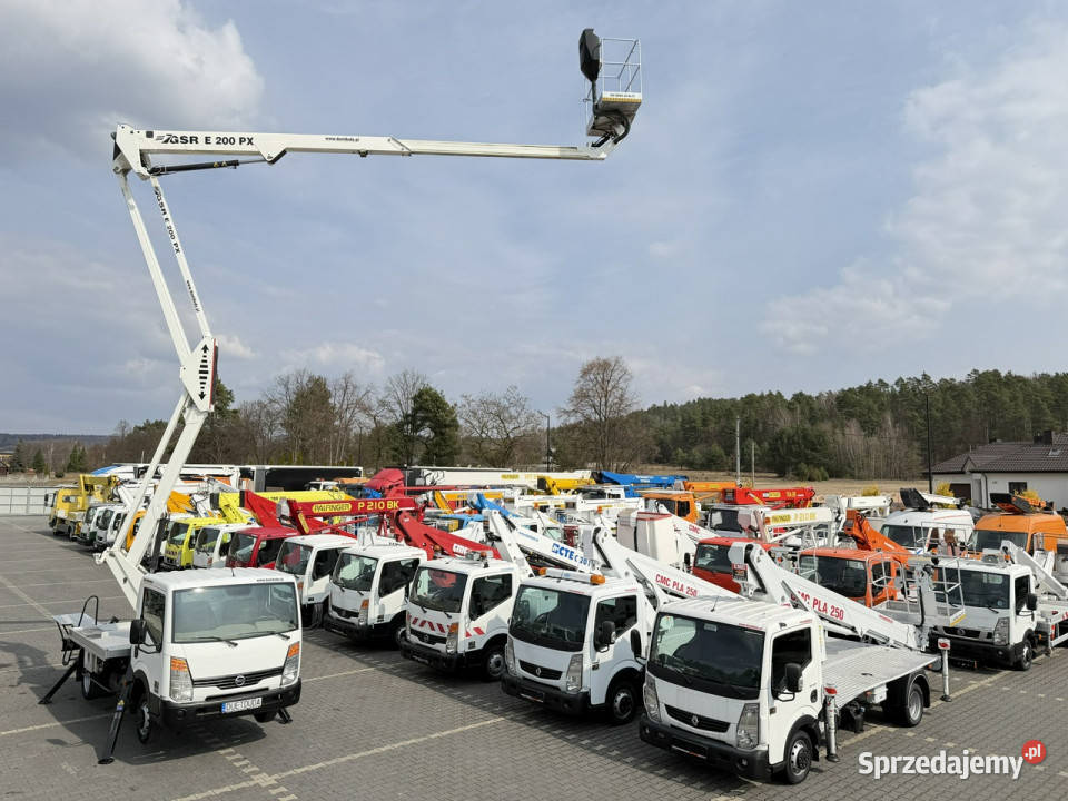 Nissan Cabstar Zwyżka Podnośnik Koszowy GSR E200 pełny VAT Widełki