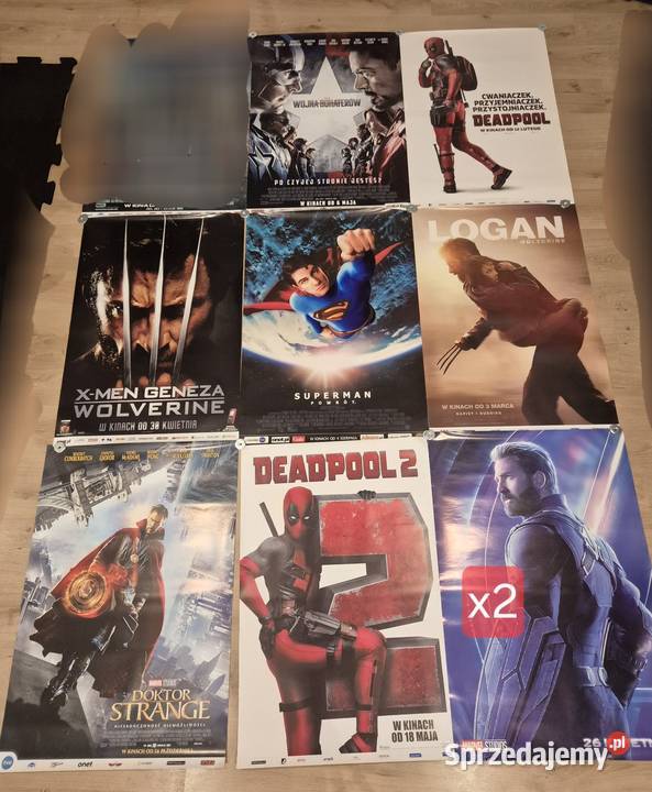 Plakaty kinowe Marvel DC 59 sztuk Koszalin