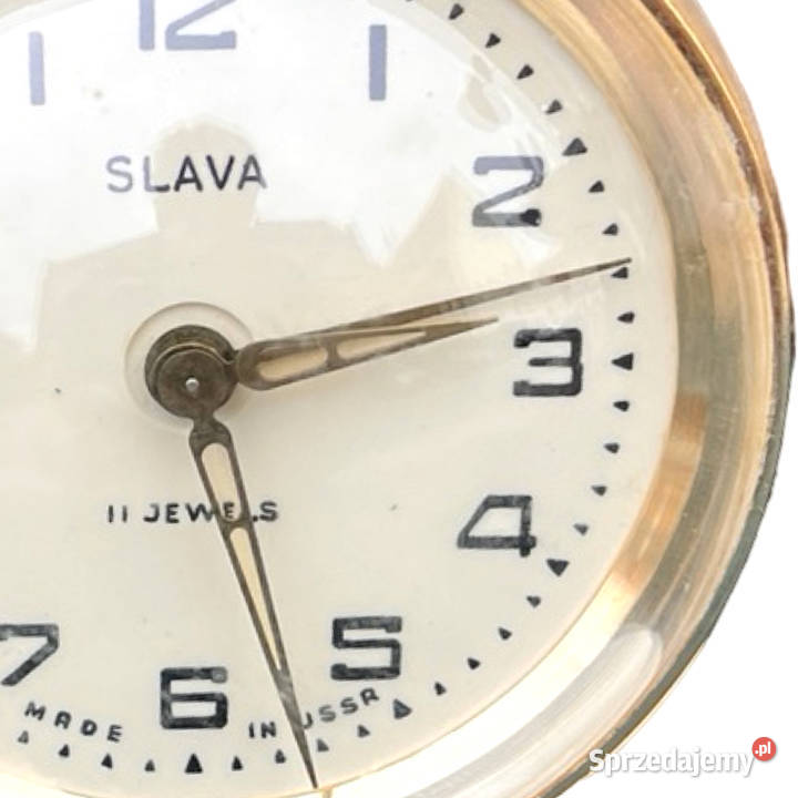Piękny budzik mechaniczny Slava made in ZSRR mazowieckie Warszawa