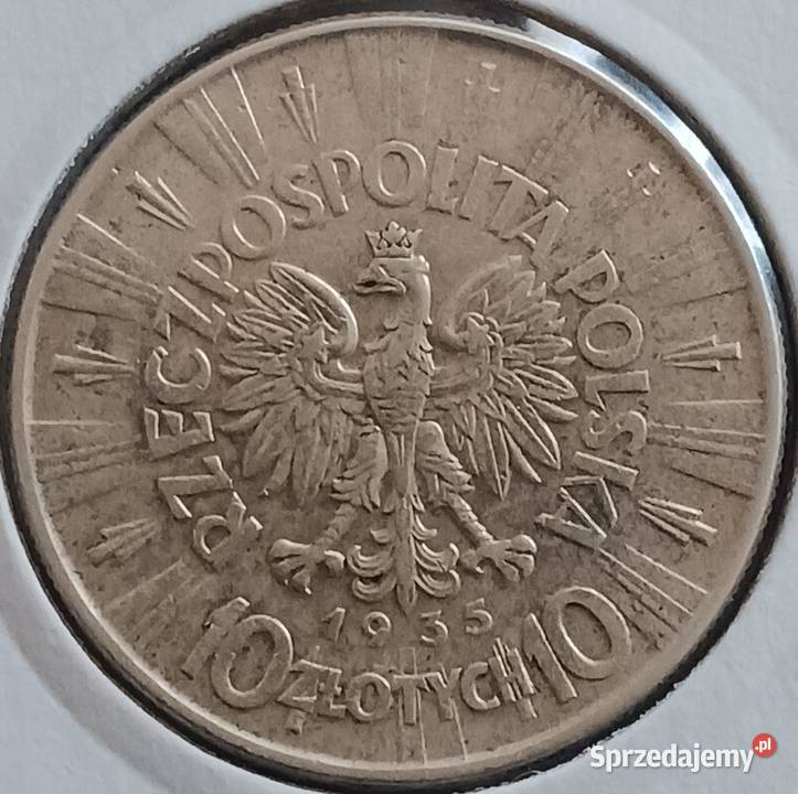 10 J Piłsudski 1935 r 2 Super stan Oryginał Konin sprzedam
