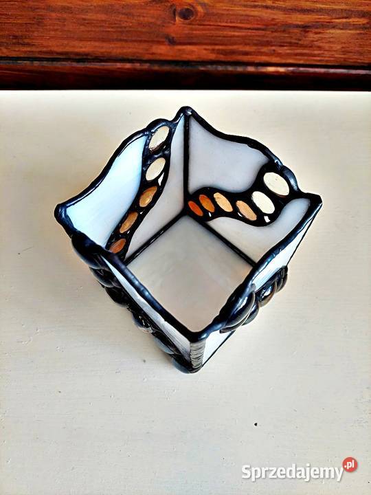 Lampion Spokój ducha biel witraż Piekary Śląskie