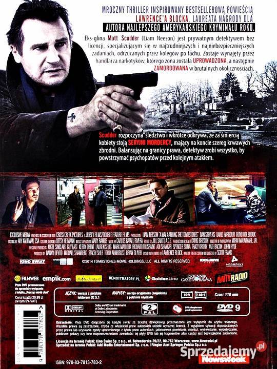 KROCZĄC WŚRÓD CIENI LIAM NEESON BOOKLET lektor Filmy Kalisz