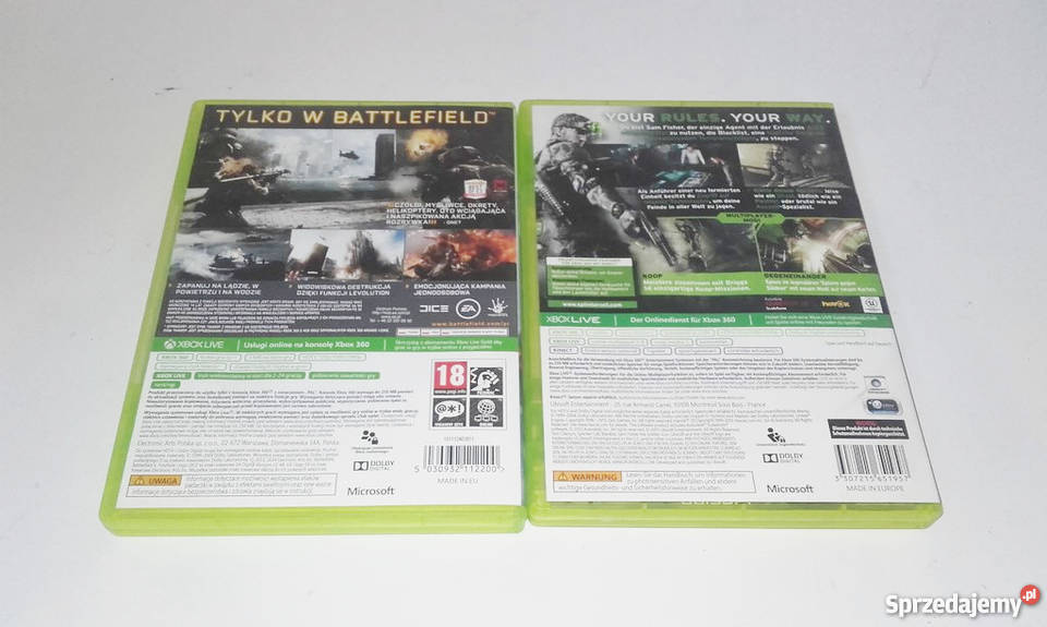 XBOX 360 BATTLEFIELD 4 SPLINTER CELL BLACKLIST Gry na konsole Ropczyce