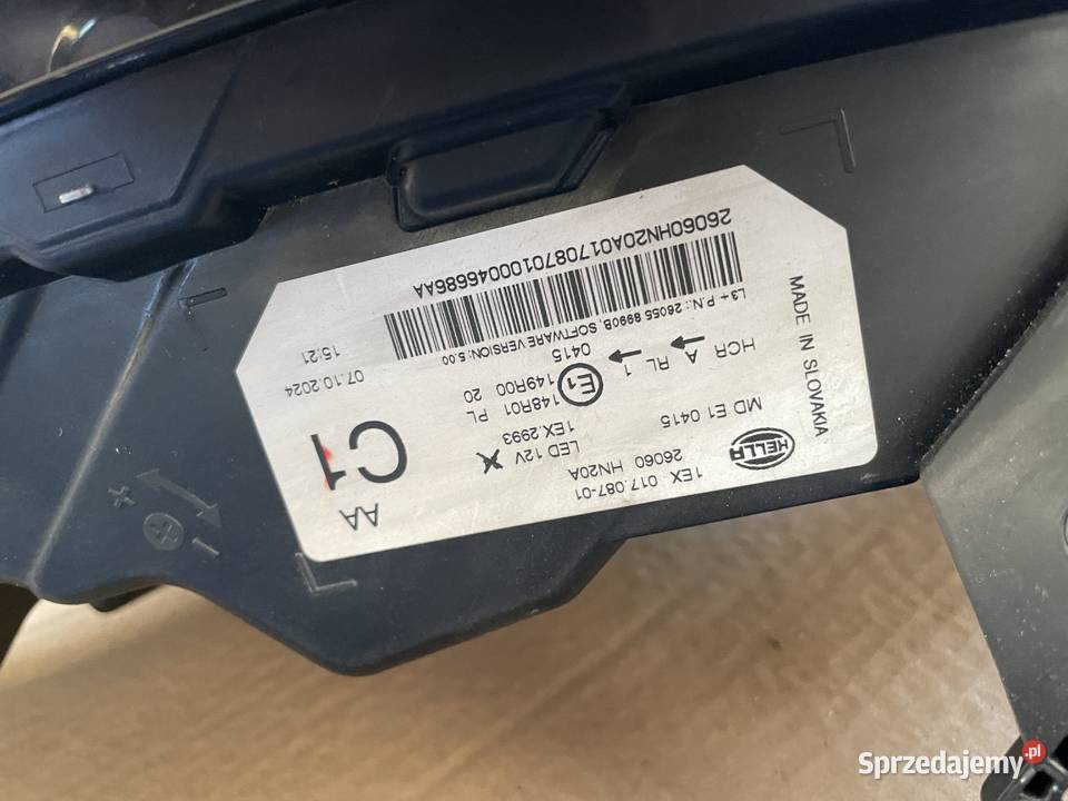 kompletny przód nissan qashqai j12 lift inne Dzięczyna