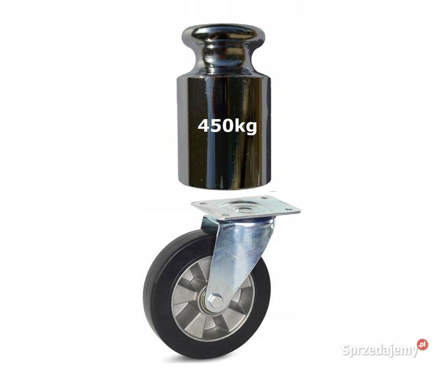 Koło transportowe z Gumy 200mm Nośność 450 Kozienice