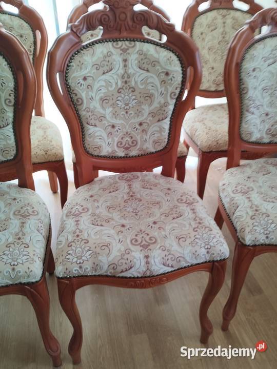 Krzesło krzesła stylowe tapicerowane 6